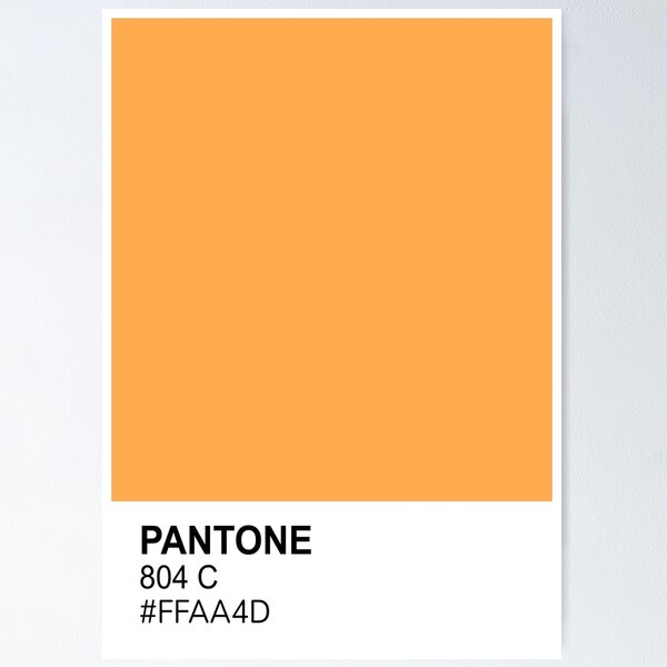 Neon Coral Pantone Poster for Sale by HuckleberryArts