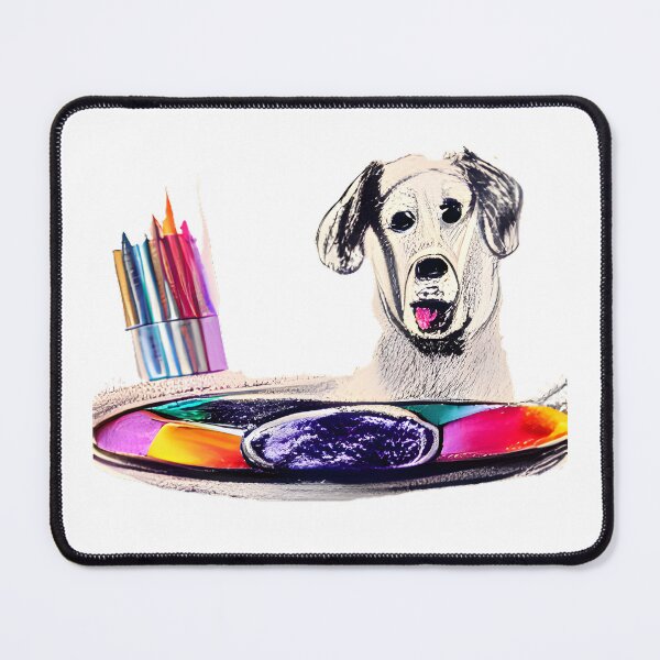 Item preview, Cute Dog with Paint Palette - Original Artwork designed and sold by TheMashupArtist.