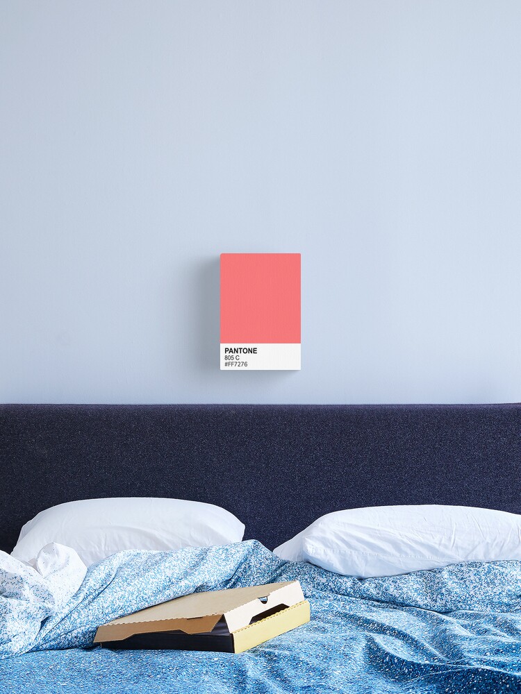 Neon Coral Pantone Poster for Sale by HuckleberryArts