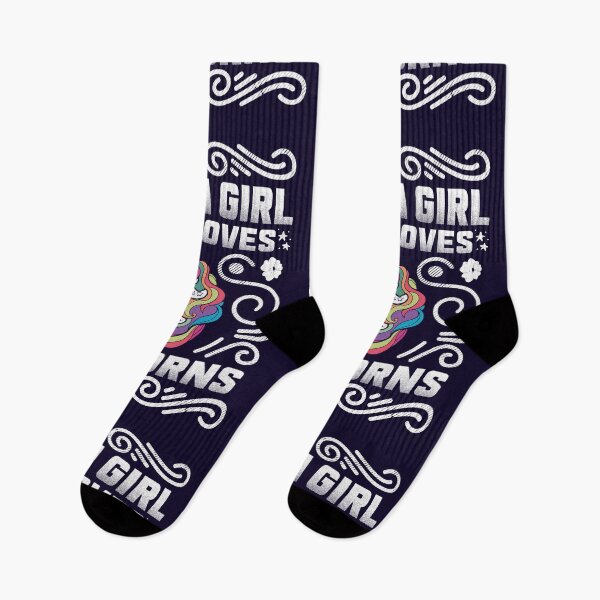 Item preview, Just a girl who loves unicorns - funny quote designed and sold by VichallanStudio.
