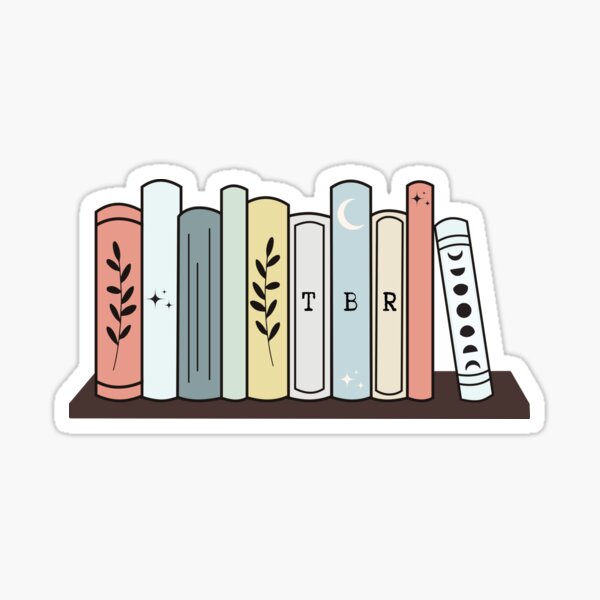 Artikel-Vorschau von Weiches TBR-Bücherregaldesign, designt und verkauft von CreativeStrand.