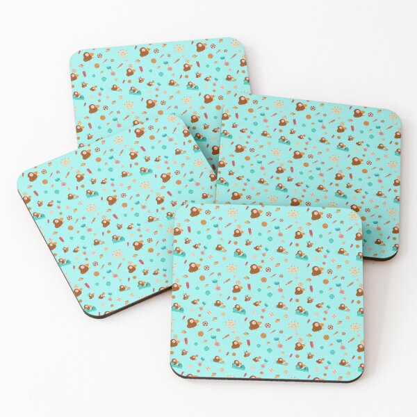 Item preview, Brown Bird's Sport Pattern- Turquoise designed and sold by MILdecals.
