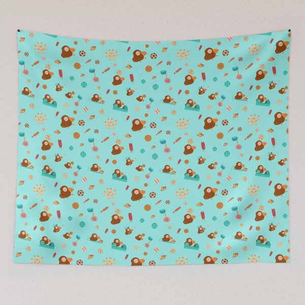 Item preview, Brown Bird's Sport Pattern- Turquoise designed and sold by MILdecals.