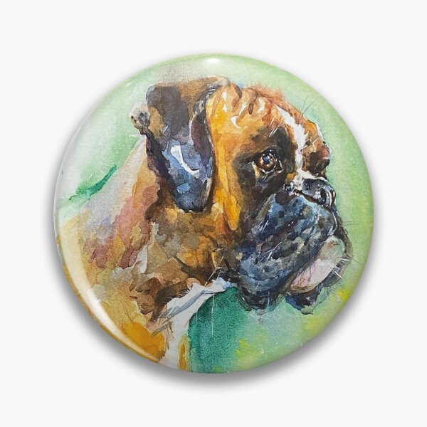 Artikelvorschau, Porträt einer Boxer-Hunderasse. entworfen und verkauft von Elena Reutova.