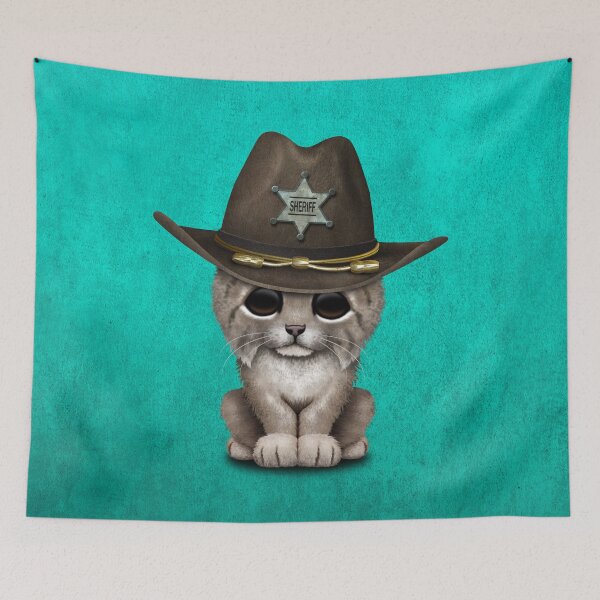 Item preview, Cute Baby Lynx Cub Sheriff designed and sold by JeffBartels.