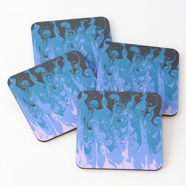 Item preview, Blue Aurora Rainbow Flame Burning Fire Tattoo Goth Speed Air skull art designed and sold by Midwest-Goods.