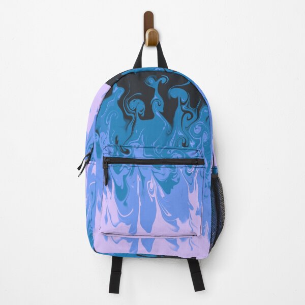 Item preview, Blue Aurora Rainbow Flame Burning Fire Tattoo Goth Speed Air skull art designed and sold by Midwest-Goods.