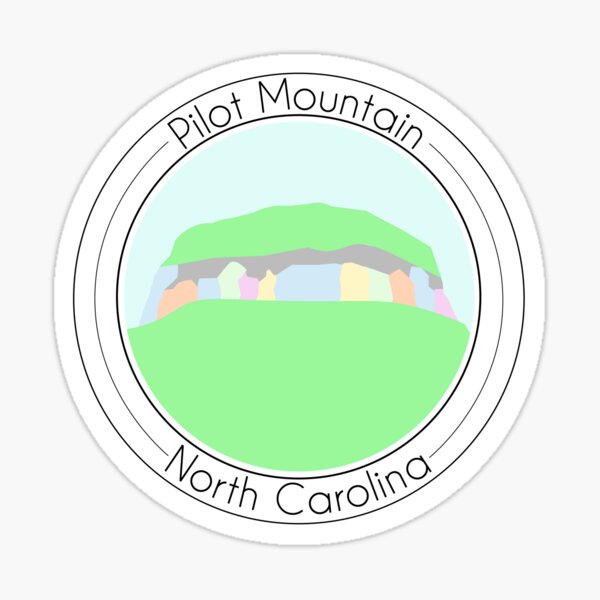 Pilot Mountain, North Carolina Sticker