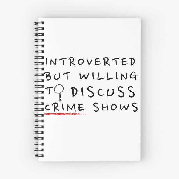 Item preview, Introverted but willing to discuss crime shows designed and sold by Oreo2020 Creations.