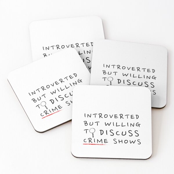 Item preview, Introverted but willing to discuss crime shows designed and sold by Oreo2020 Creations.