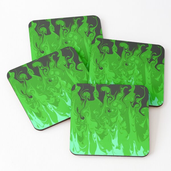 Item preview, Green Aurora Rainbow Flame Burning Fire Tattoo Goth Speed Air skull art designed and sold by Midwest-Goods.