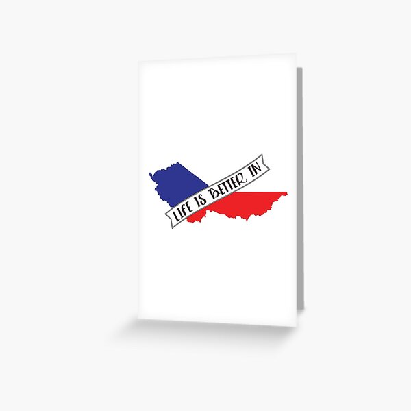 Item preview, Life is better in Czech republic designed and sold by pretty4u.