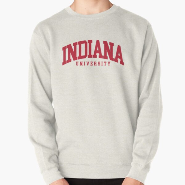 indiana - college font curved Pullover Sweatshirt