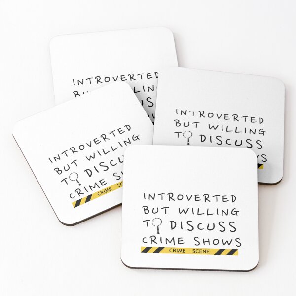 Item preview, Introverted but willing to discuss crime shows designed and sold by Oreo2020 Creations.
