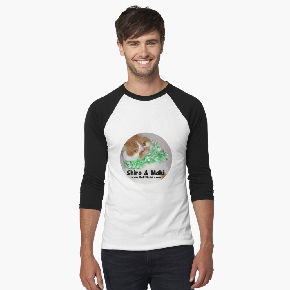 Item preview, Baseball ¾ Sleeve T-Shirt designed and sold by shiroandmaki.