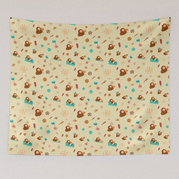 Item preview, Brown Bird's Sport Pattern- Creamy designed and sold by MILdecals.