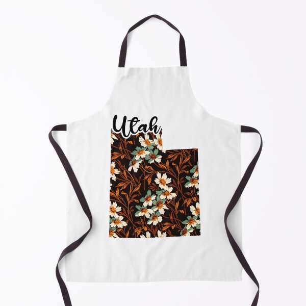 Item preview, Floral Map of USA States Utah - Map of Utah designed and sold by AmethystMurad.