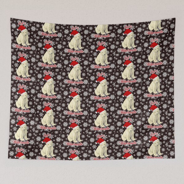 Item preview, Let's Hibernate Polar Bear Design designed and sold by Angela Mello.