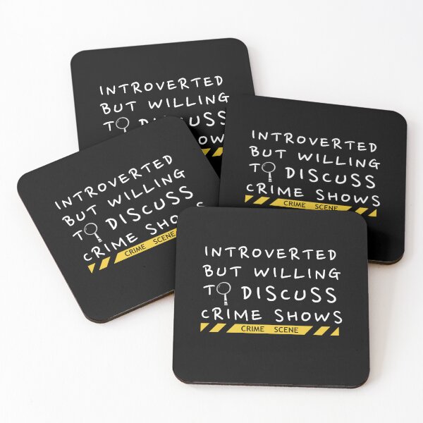Item preview, Introverted but willing to discuss crime shows designed and sold by Oreo2020 Creations.