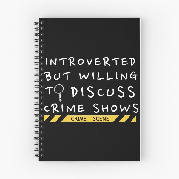 Item preview, Introverted but willing to discuss crime shows designed and sold by Oreo2020 Creations.