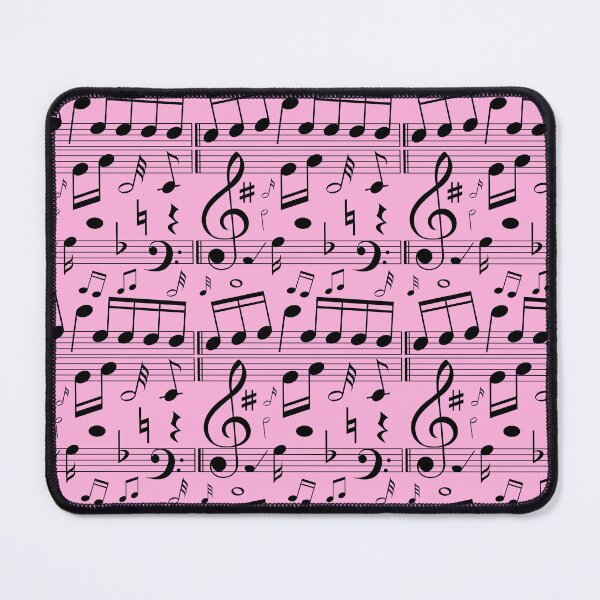 Item preview, Repeat Pattern | Pink Sheet music notes designed and sold by TMBTM.