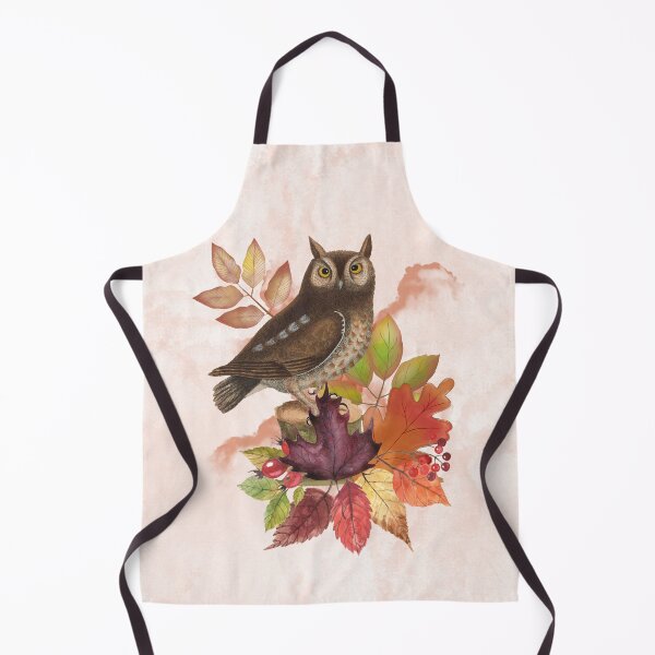 Item preview, Autumn Owl Portrait designed and sold by HappyLifeCreate.