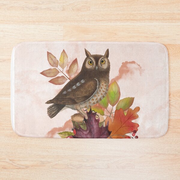 Item preview, Autumn Owl Portrait designed and sold by HappyLifeCreate.
