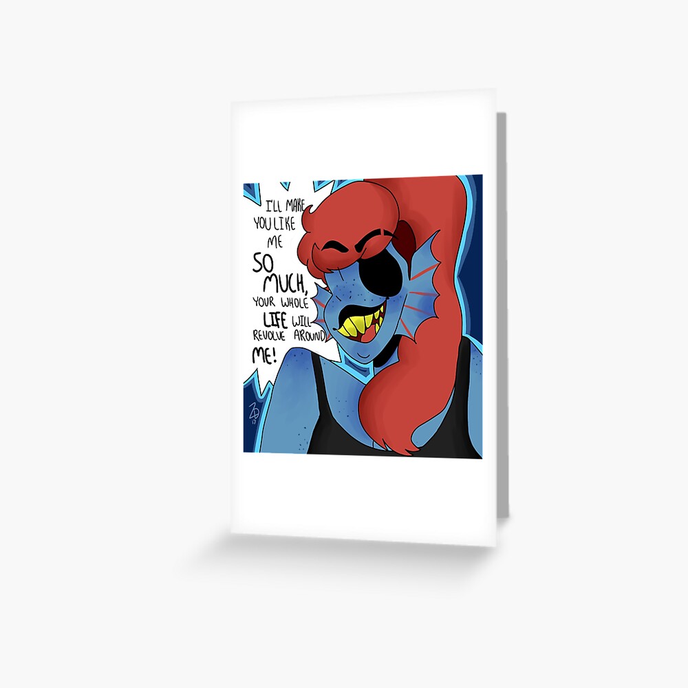 Undertale Undyne Greeting Card By Mysticalblur Redbubble