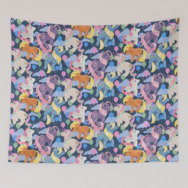 Aperçu de l'œuvre Mon petit motif rétro de poney. créée et vendue par Papergrape.