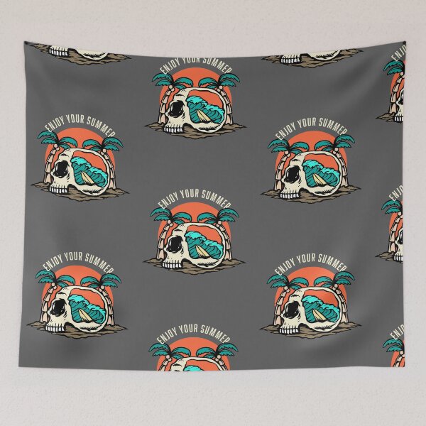 Item preview, Enjoy Your Summer Fun Retro Skull  designed and sold by Richard529.