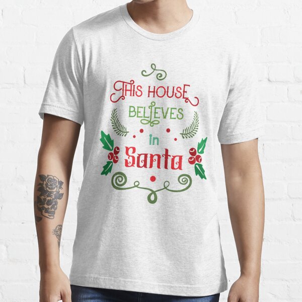 This House Billieves In Santa Shirt - Buffalo Bills Christmas