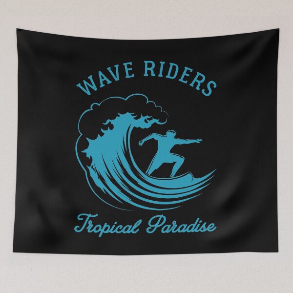 Item preview, Tropical Paradise Wave Riders - Surfing Waves designed and sold by cotros.