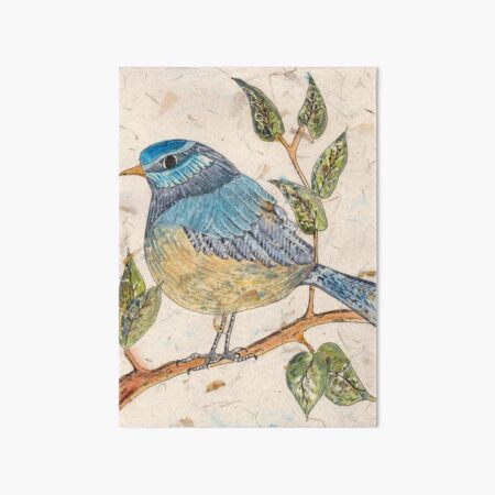 The Blue Bird Art Board Print