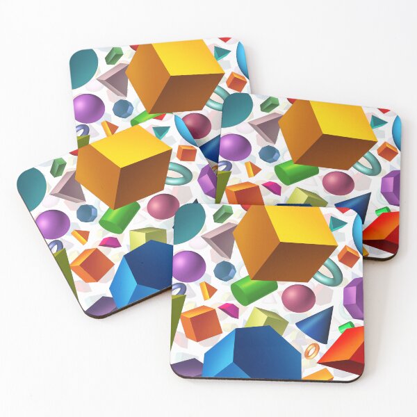 Item preview, Colorful Geometric Shapes pattern designed and sold by TheCatmeow2000.