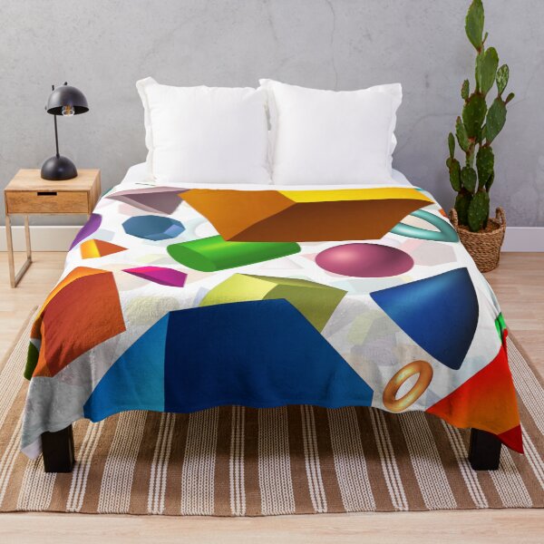 Item preview, Colorful Geometric Shapes pattern designed and sold by TheCatmeow2000.