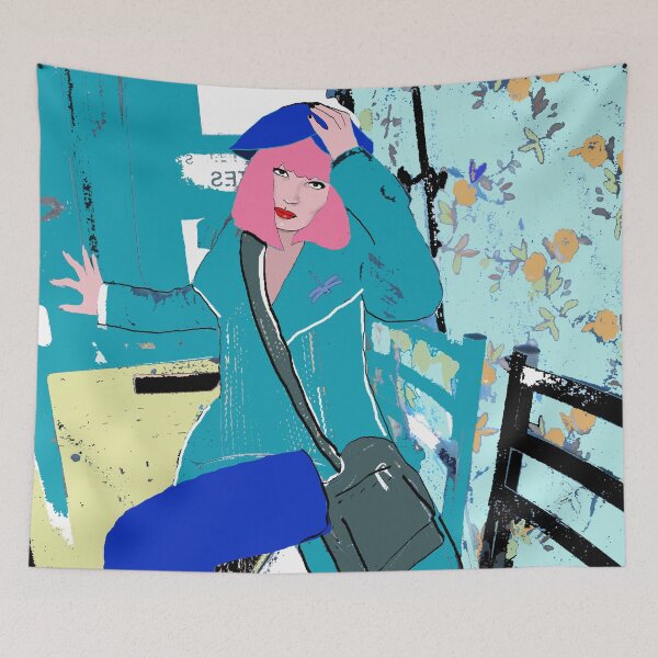 Item preview, Dragonfly Pink Haired Girl designed and sold by Bargel.