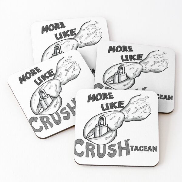 Item preview, B& W More like CRUSHtacean - digital art - word play - crustacean / lobster claw designed and sold by Dopamine Dumpster.