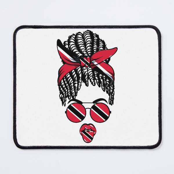 Artikelvorschau, Alle Sonnenbrillen mit Trinidad-Flagge Mama Pretty Face Messy Bun Locs entworfen und verkauft von LocFestNYC.