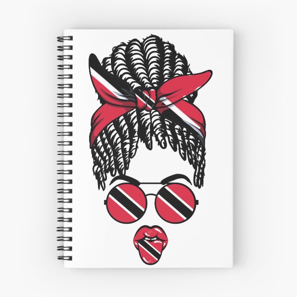 Item preview, All Trinidad Flag Sunglasses Mama Pretty Face Messy Bun Locs designed and sold by LocFestNYC.