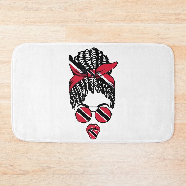 Item preview, All Trinidad Flag Sunglasses Mama Pretty Face Messy Bun Locs designed and sold by LocFestNYC.