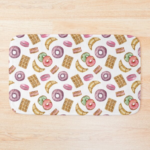Item preview, Watercolor donuts print summer illustration designed and sold by tiana-geo.