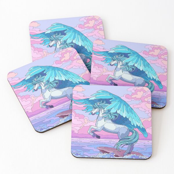 Item preview, bleu horse with Pink Sky In Beach  ||Bleu Horse designed and sold by Artw0rld.