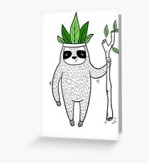 King of Sloth Greeting Card