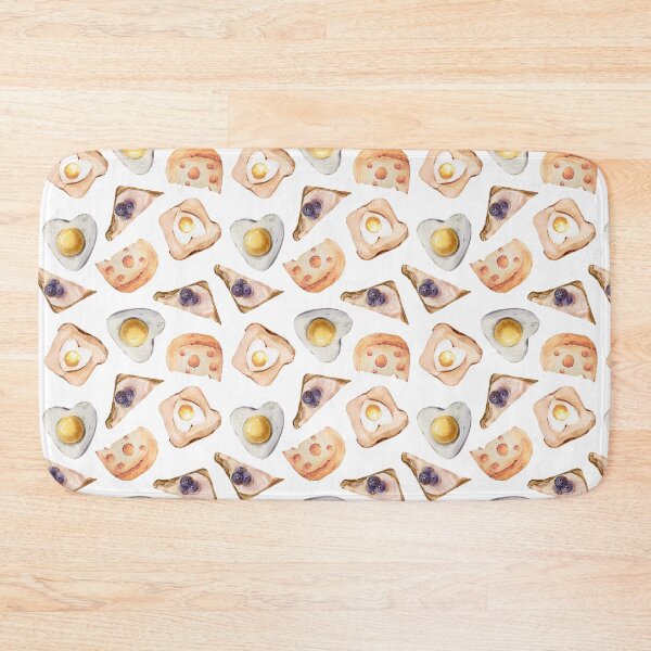 Item preview, Watercolor scrambled eggs, sandwich print summer illustration designed and sold by tiana-geo.