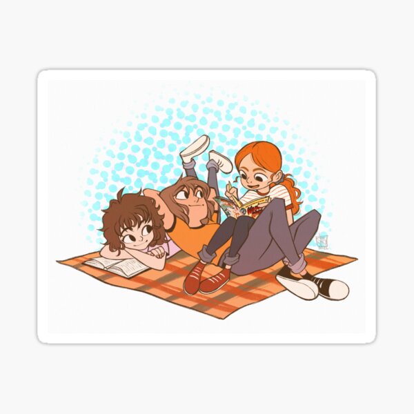 Third Wheeling with the Girls Sticker