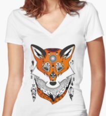 Fox Head Women's Fitted V-Neck T-Shirt
