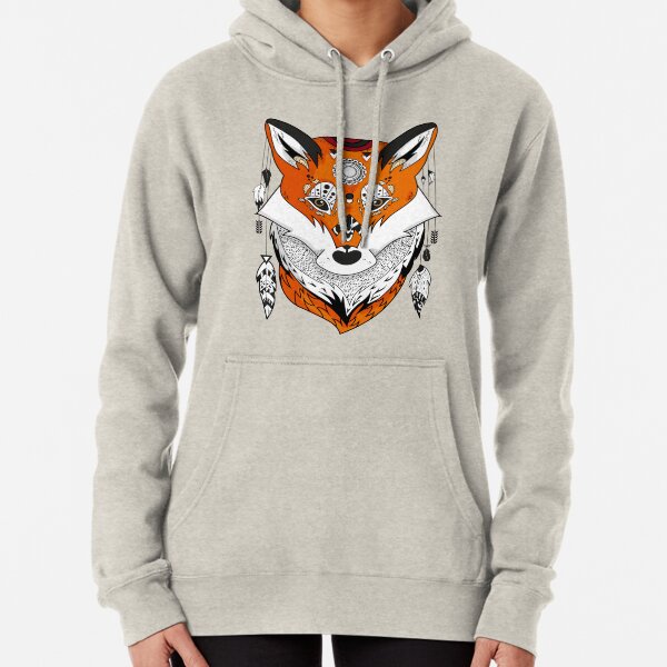 Fox Head Pullover Hoodie