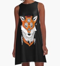 Fox Head A-Line Dress