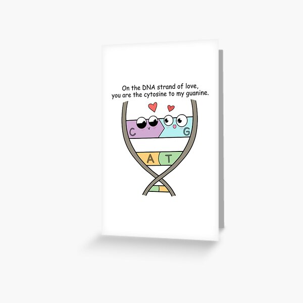 DNA Strand of Love Greeting Card