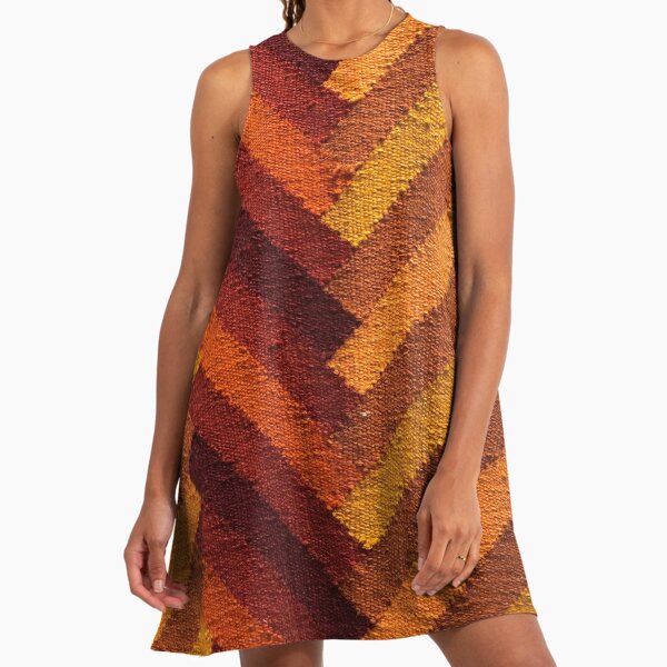 open lace back dress Beach Bound Multi Chevron Knit Dress main image 1
